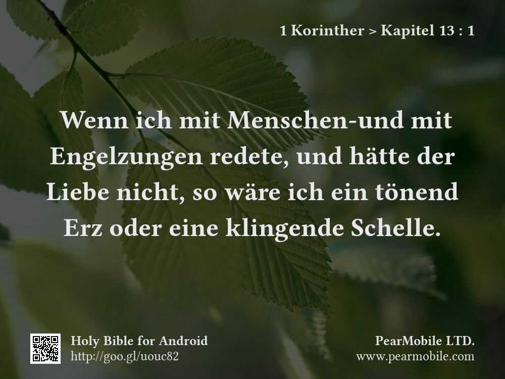 1 Korinther, Kapitel 13:1